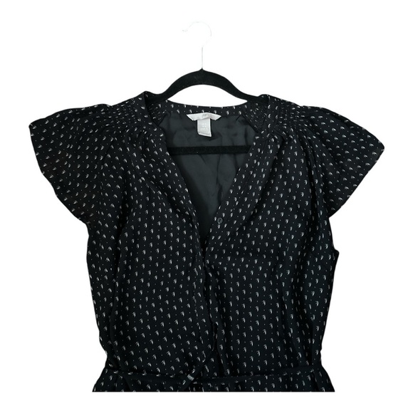 H&M Black Button Front Dress – Size 10 – Fully Lined - Picture 10 of 11